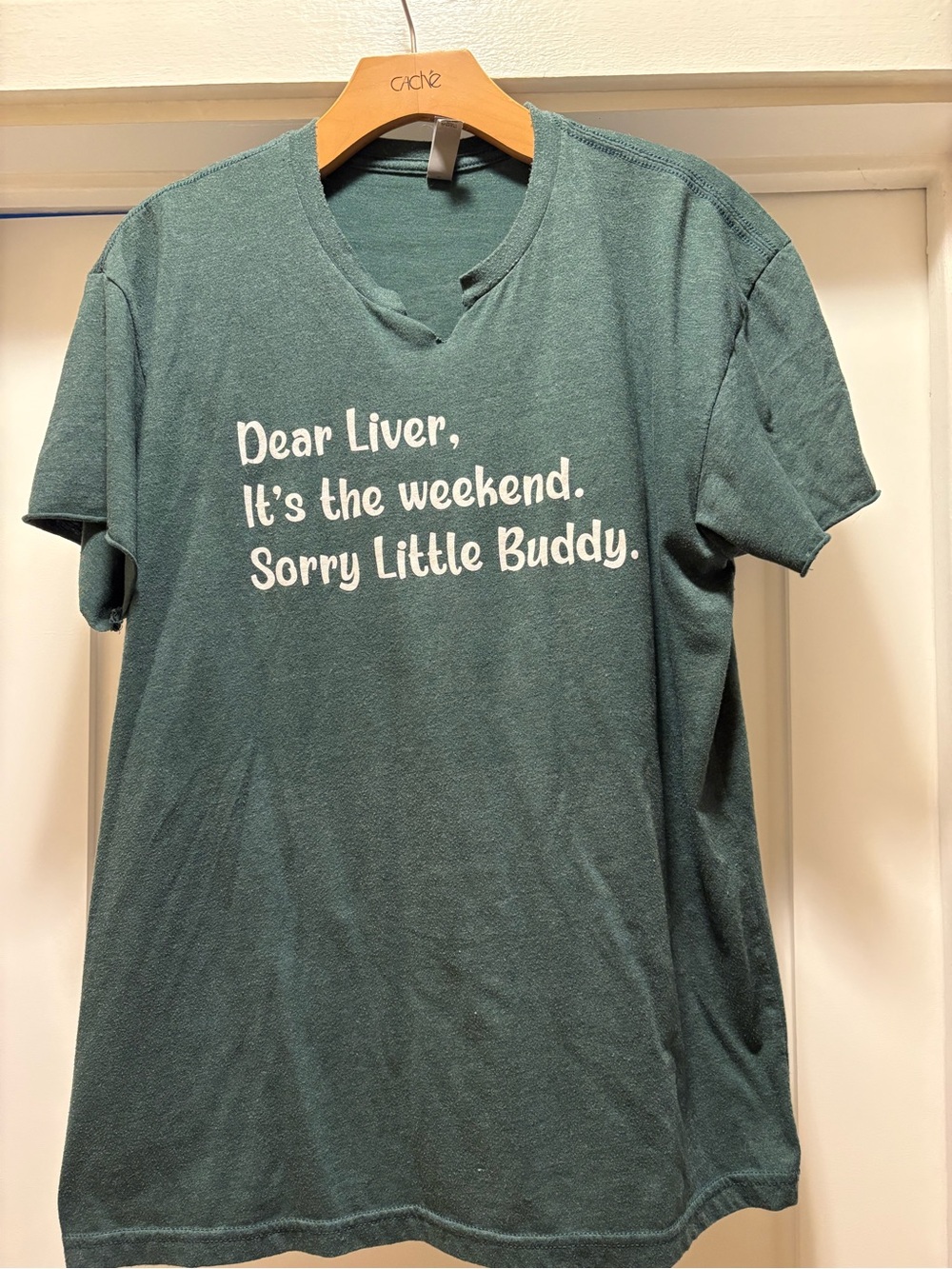 Next Level Apparel Green Weekend Slogan Tee